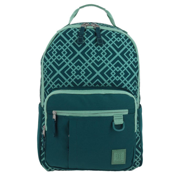 Mochila Grande Para Mujer 1818 Verde Medite Porta Laptop De Hasta