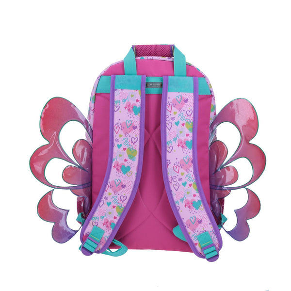 Mochila Negra con Mariposas Happy Girl con Porta Tablet - Chenson