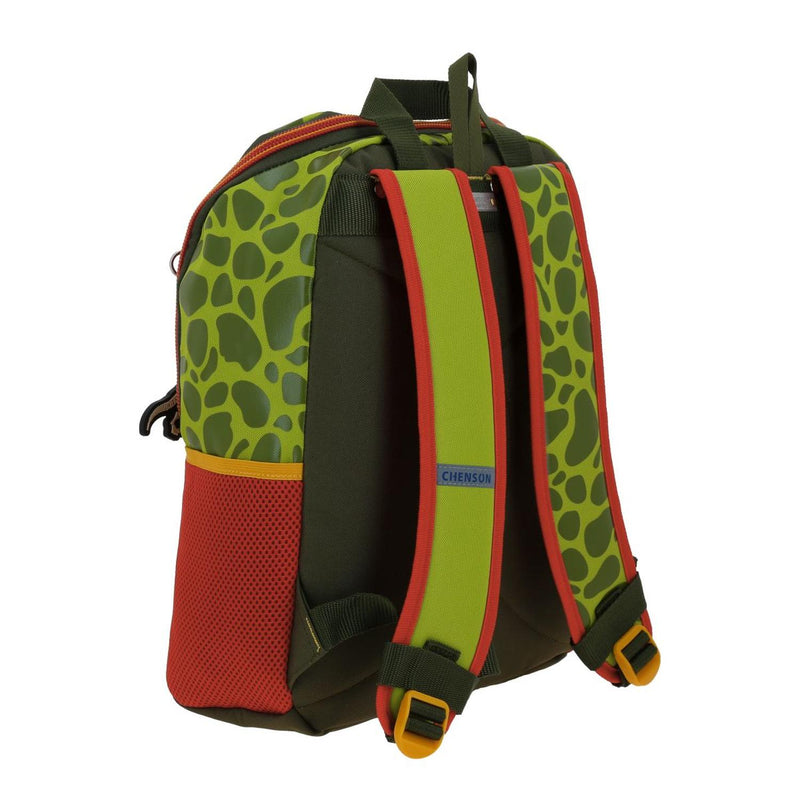 Mochila Verde De Dinosaurio Chica Para Niño Chenson Espin