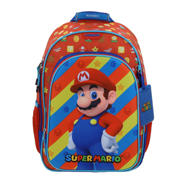 Mochila Roja Mario Bros Para Niño Chenson Drivuen