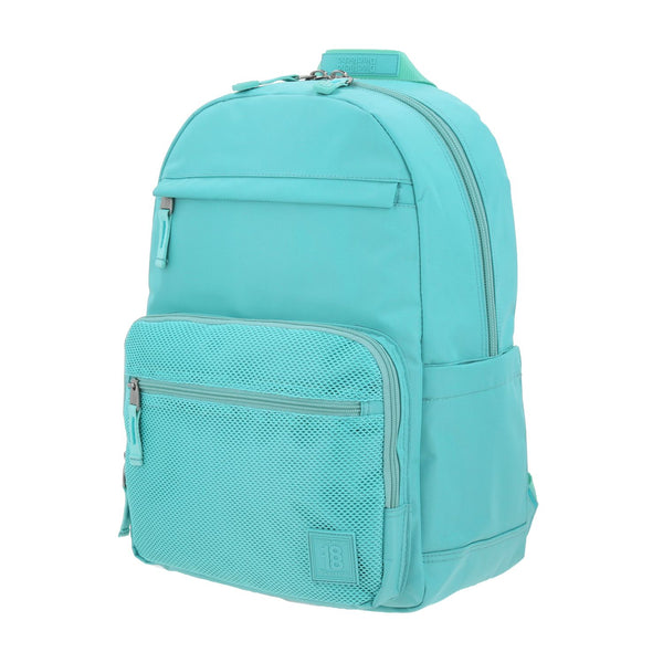 Mochila grande 1818 Unisex SOFTY Turquesa con Porta Laptop de hasta 15".