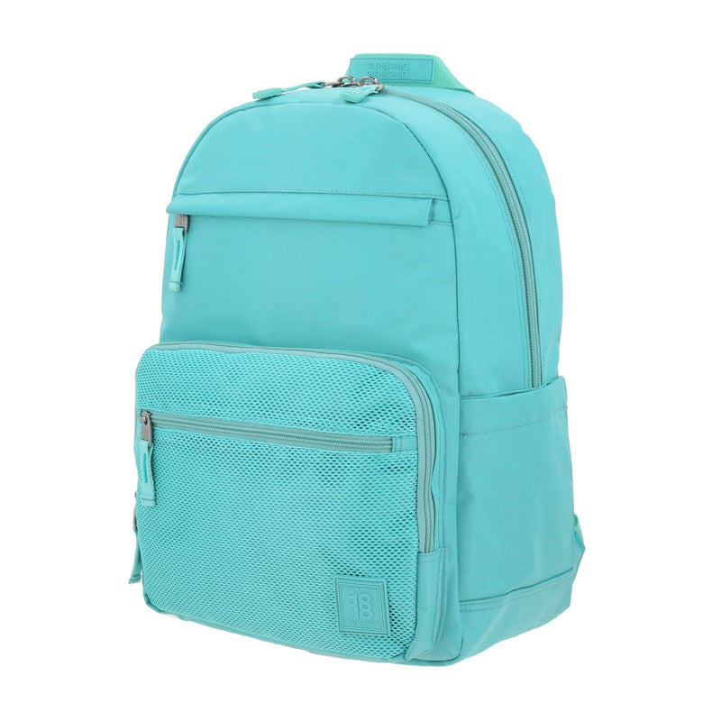 Mochila Grande 1818 Unisex Softy Turquesa Con Porta Laptop De Hasta 15".