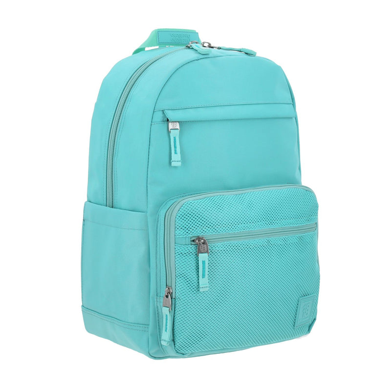 Mochila grande 1818 Unisex SOFTY Turquesa con Porta Laptop de hasta 15".