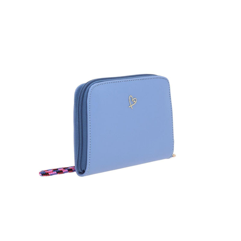 Cartera Azul Para Mujer Gorett Hortensia