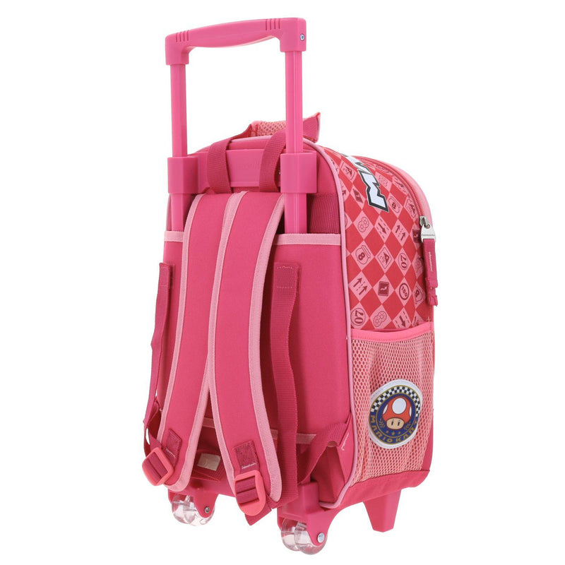 Mochila Con Ruedas Rosa Princesa Peach Chica Para Niña Chenson Peam