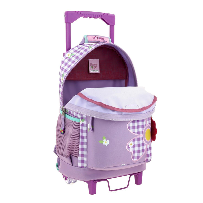 Mochila Con Ruedas Lila Para Niña Happy Girl By Chenson Ampin