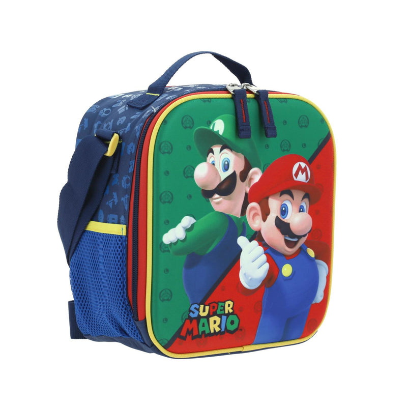 Lonchera Luigi y Mario Bros Azul