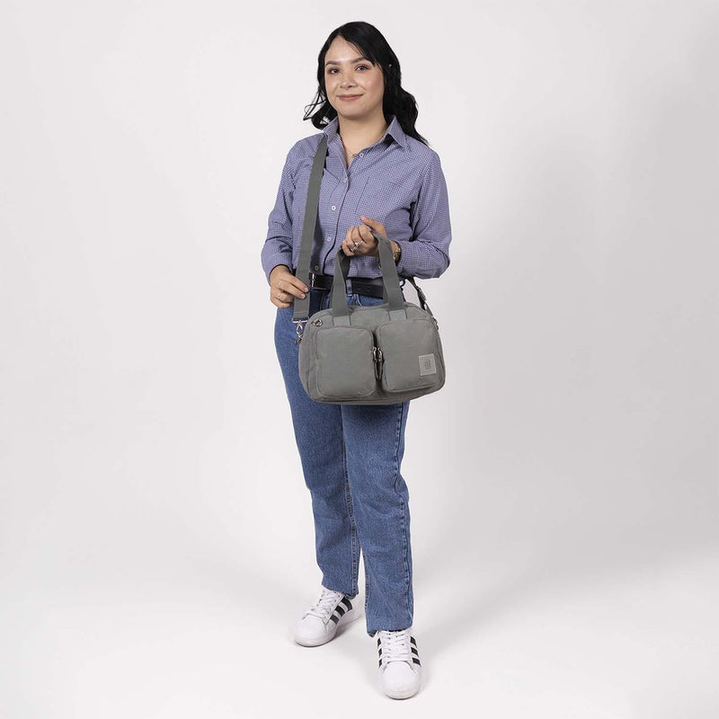 Bolso De Mano Gris 1818 Zilp