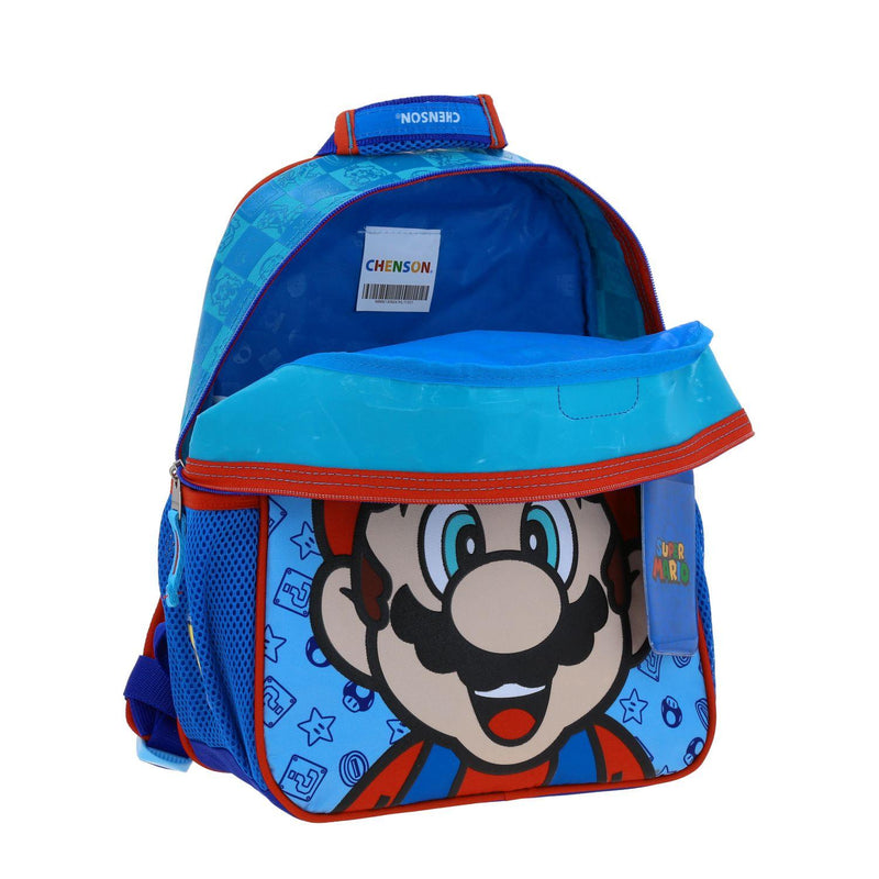 Mochila Azul Chica Mario Bros Para Niño Chenson Flep