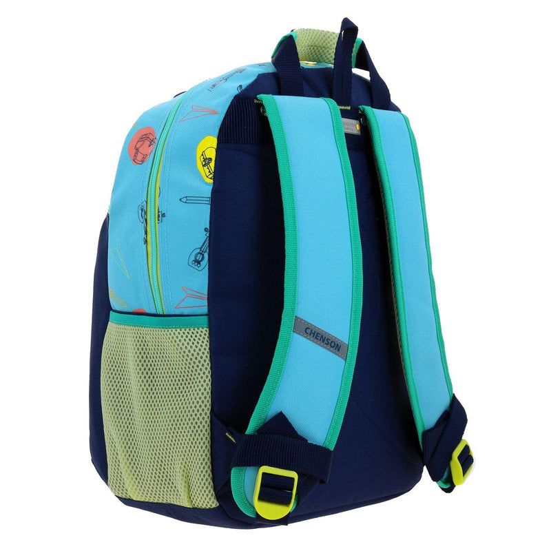 Mochila Azul Monsters At Work Mediana Para Niño Chenson Aufter