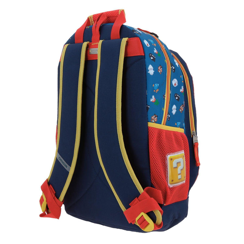 Mochila Azul Mario Bros Grande Para Niño Chenson Wers