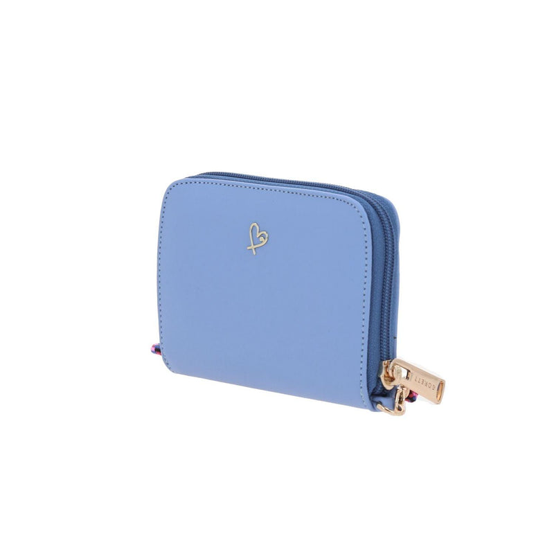 Cartera Azul Para Mujer Gorett Hortensia