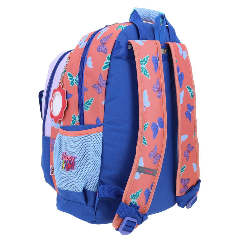 Mochila Azul Grande Para Niña Happy Girl By Chenson Buter.