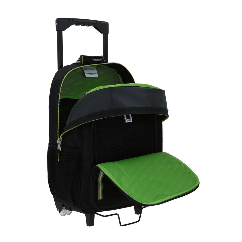 Mochila Negra Con Ruedas Grande Para Niño Chenson Chey