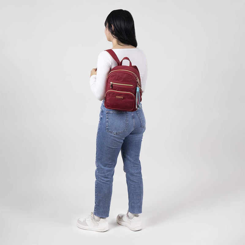 Mochila Roja Para Mujer Gorett Georgia