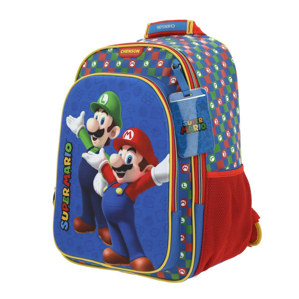 Mochila Azul Mario Bros Para Niño Chenson Armin