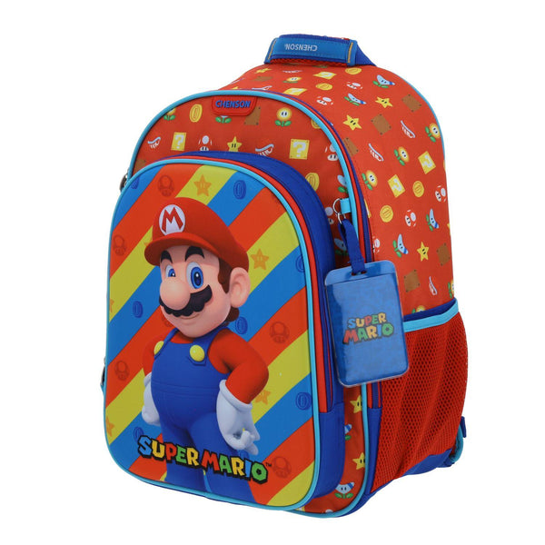 Mochila Roja Mario Bros Para Niño Chenson Drivuen