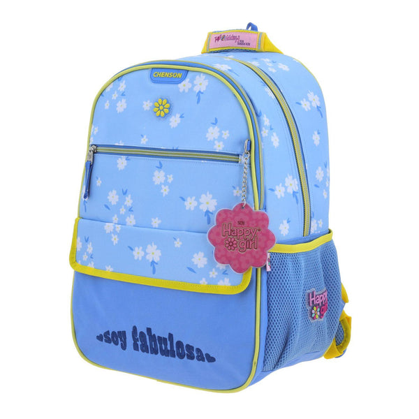 Mochila Azul Para Niña Happy Girl By Chenson Nikku