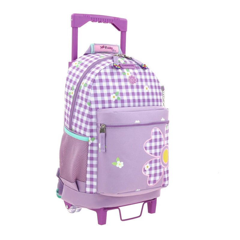 Mochila Con Ruedas Lila Para Niña Happy Girl By Chenson Ampin