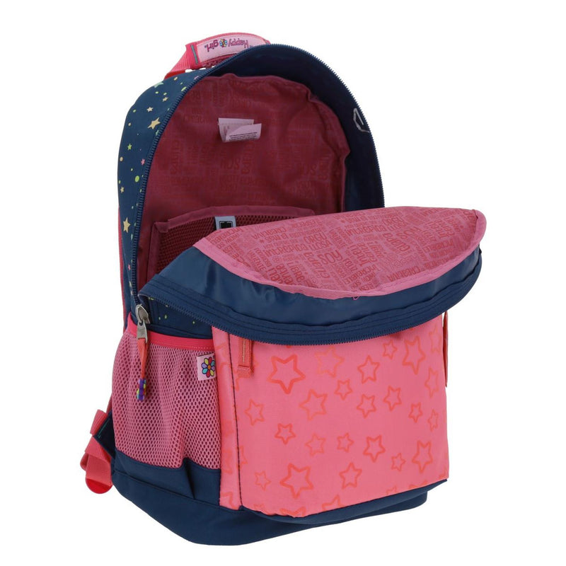 Mochila Azul Con Porta Tablet Para Niña Happy Girl By Chenson Estar