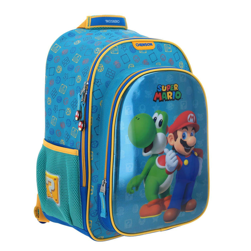 Mochila Azul Mario Bros Para Niño Chenson Shiyo