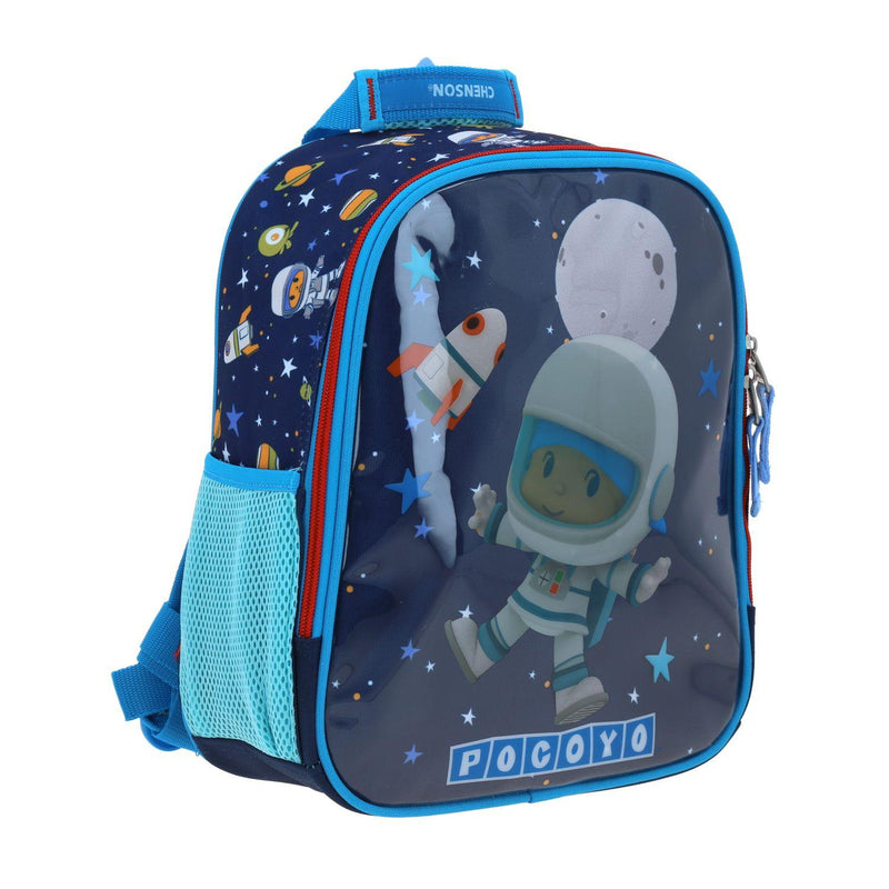 Mochila Chica Azul Pocoyo Para Niño Chenson Aut