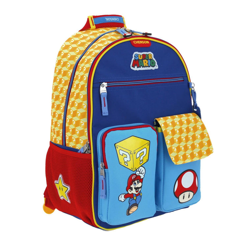 Mochila Mario Bros Azul Para Niño Chenson Ethian