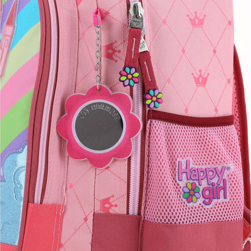 Mochila Con Ruedas Rosa Grande Para Niña Happy Girl By Chenson Cast