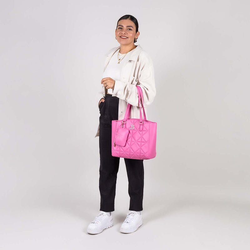 Bolso de dama Tote grande Barbie by GORETT Rosa STEPHIE