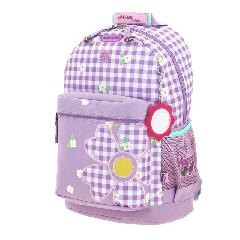 Mochila Lila Grande Con Porta Tablet Para Niña Happy Girl By Chenson Ampin