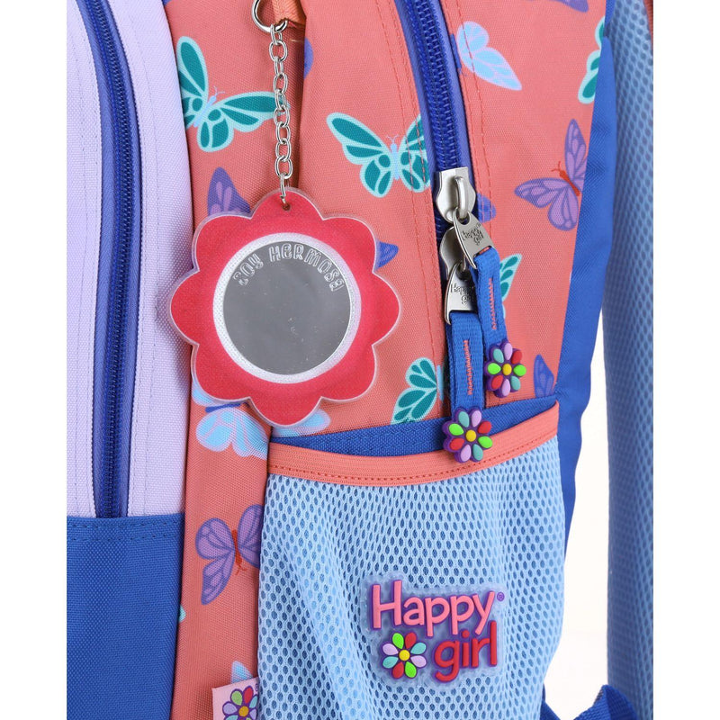 Mochila Azul Grande Para Niña Happy Girl By Chenson Buter.