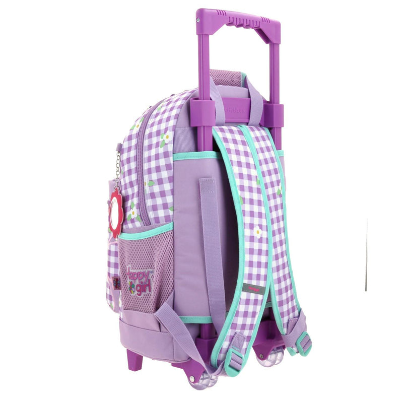 Mochila Con Ruedas Lila Para Niña Happy Girl By Chenson Ampin