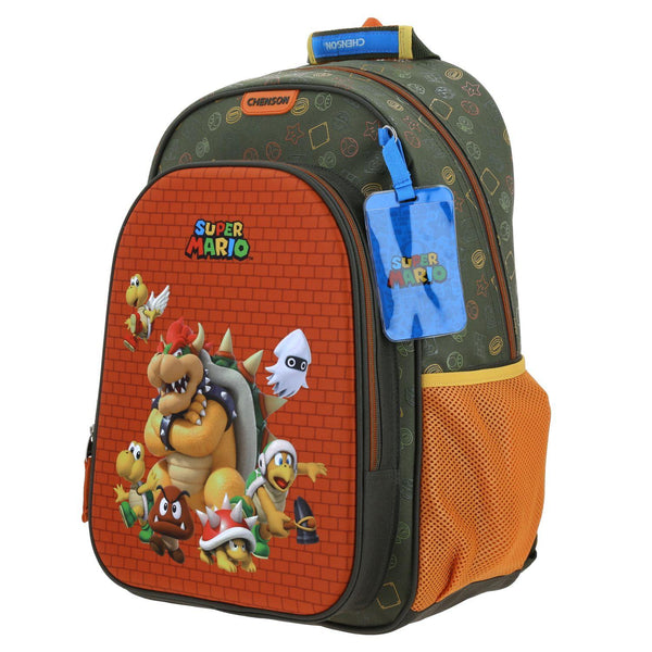 Mochila Verde Militar Mario Bros Para Niño Chenson Thorin