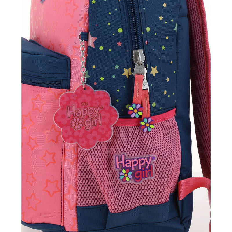 Mochila Azul Con Porta Tablet Para Niña Happy Girl By Chenson Estar