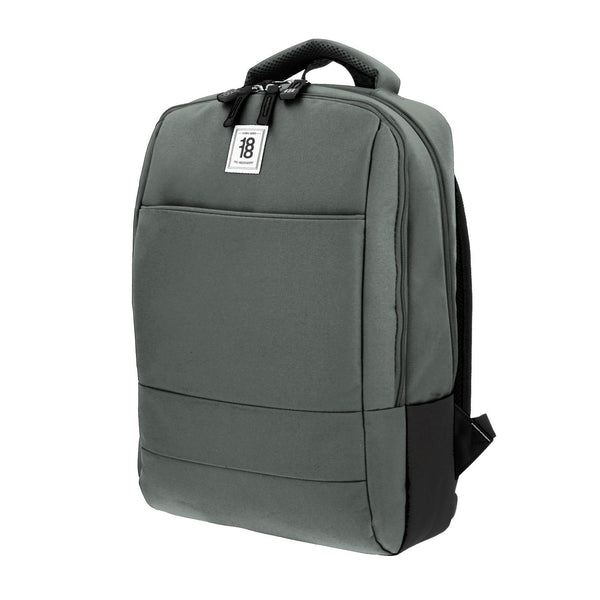 Mochila grande 1818 Unisex WYNN Gris con Porta Laptop de hasta 15".