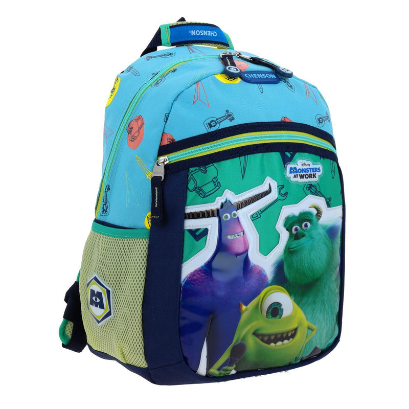 Mochila Azul Monsters At Work Mediana Para Niño Chenson Aufter