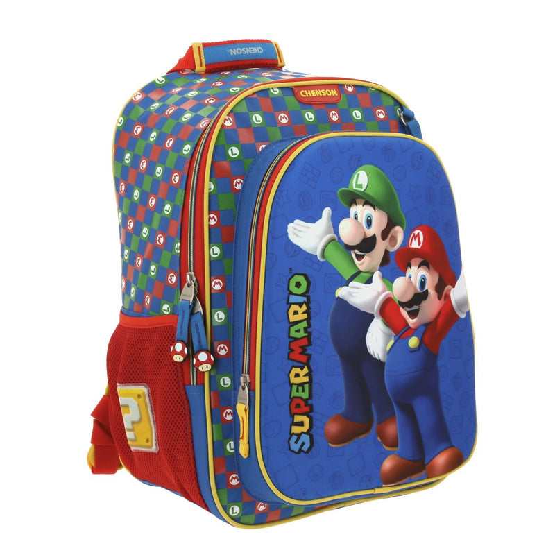 Mochila Azul Mario Bros Para Niño Chenson Armin