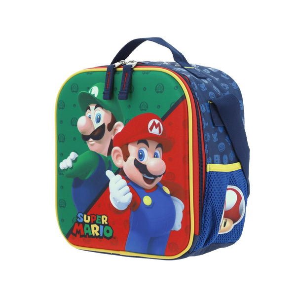 Lonchera Luigi y Mario Bros Azul