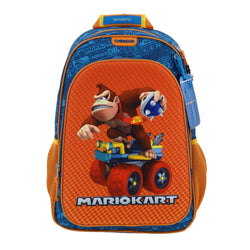 Mochila Naranja Mario Bros Para Niño Chenson Krap