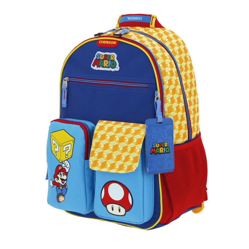 Mochila Mario Bros Azul Para Niño Chenson Ethian