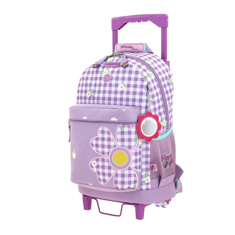 Mochila Con Ruedas Lila Para Niña Happy Girl By Chenson Ampin