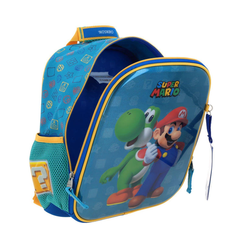 Mochila Azul Mario Bros Para Niño Chenson Shiyo