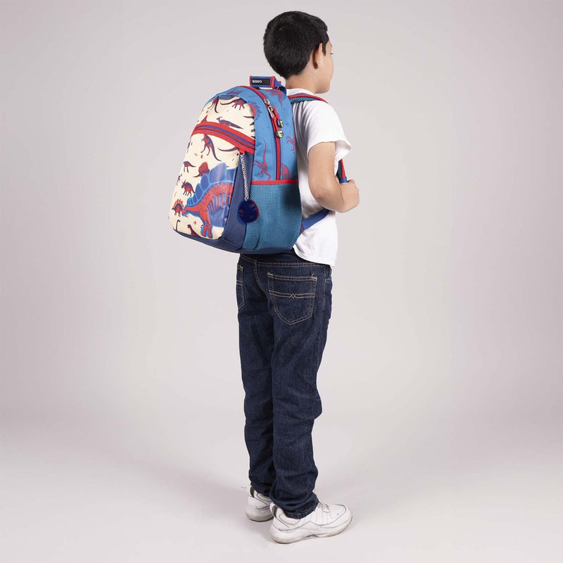 Mochila Azul Con Porta Tablet Para Niño Chenson Xrex