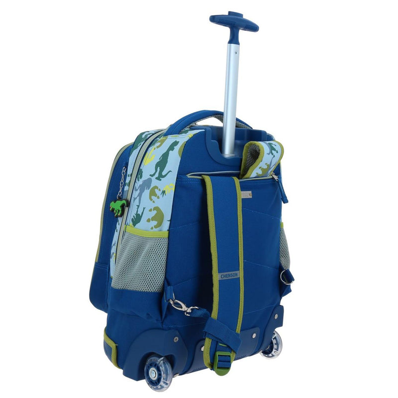 Mochila Con Ruedas Azul Grande Para Niño Chenson Trerror