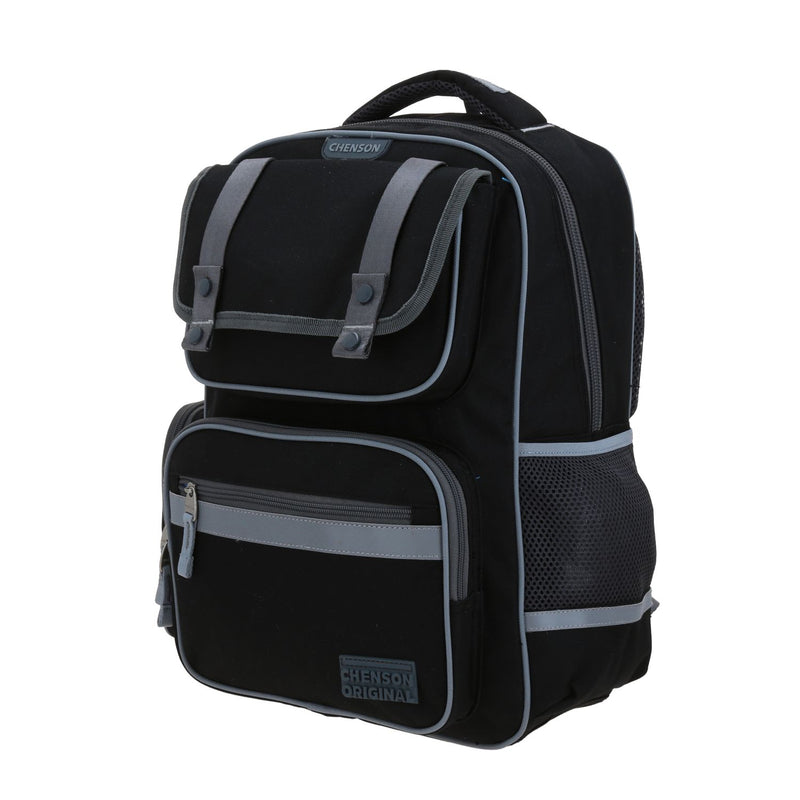 Mochila Negra Escolar Chenson Original Strong