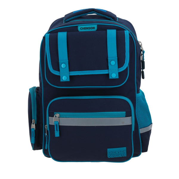 Mochila Turquesa Escolar Chenson Original Strong
