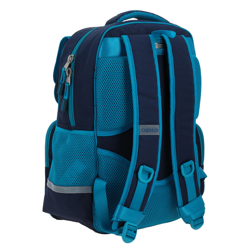 Mochila Turquesa Escolar Chenson Original Strong
