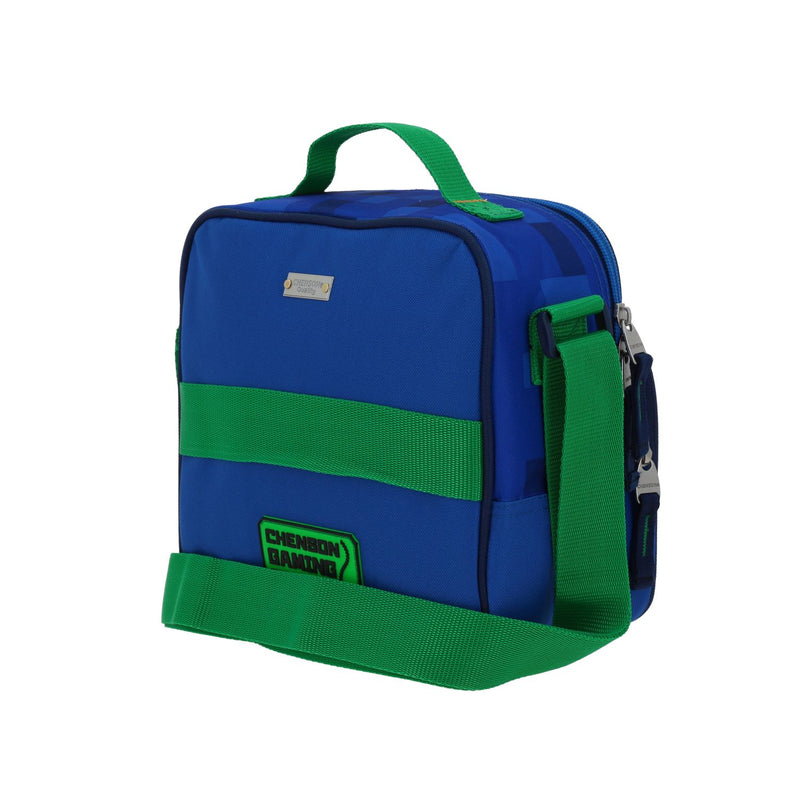 Lonchera Azul Escolar con Diseño Gamer Chenson Original Galaga