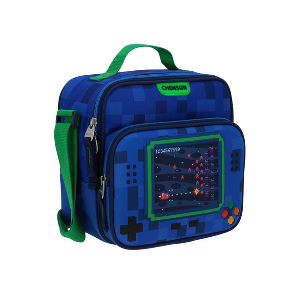 Lonchera Azul Escolar con Diseño Gamer Chenson Original Galaga