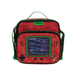 Lonchera Roja Escolar con Diseño Gamer Chenson Original Galaga